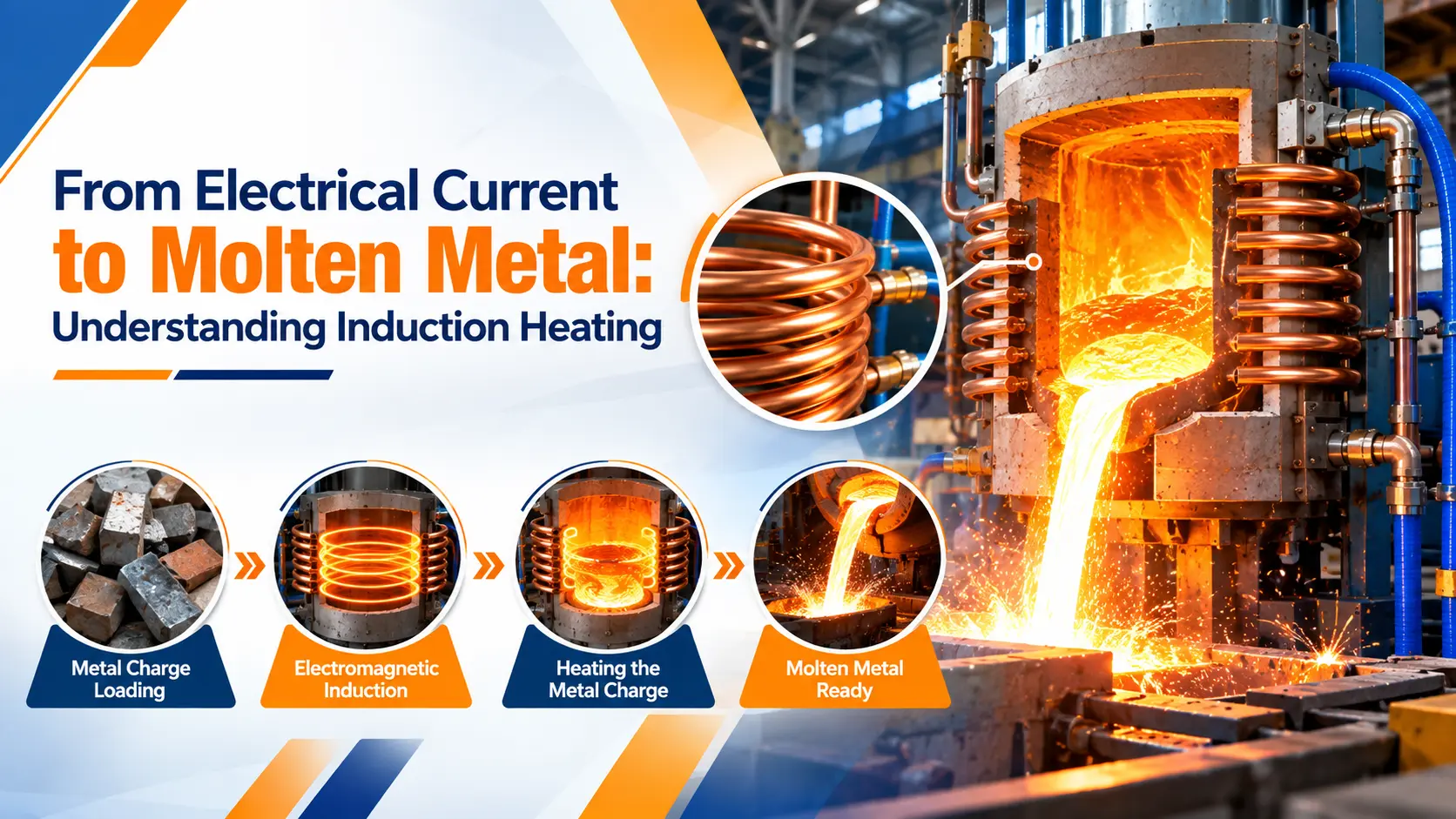 From Electrical Current to Molten Metal: Understanding Induction Heating