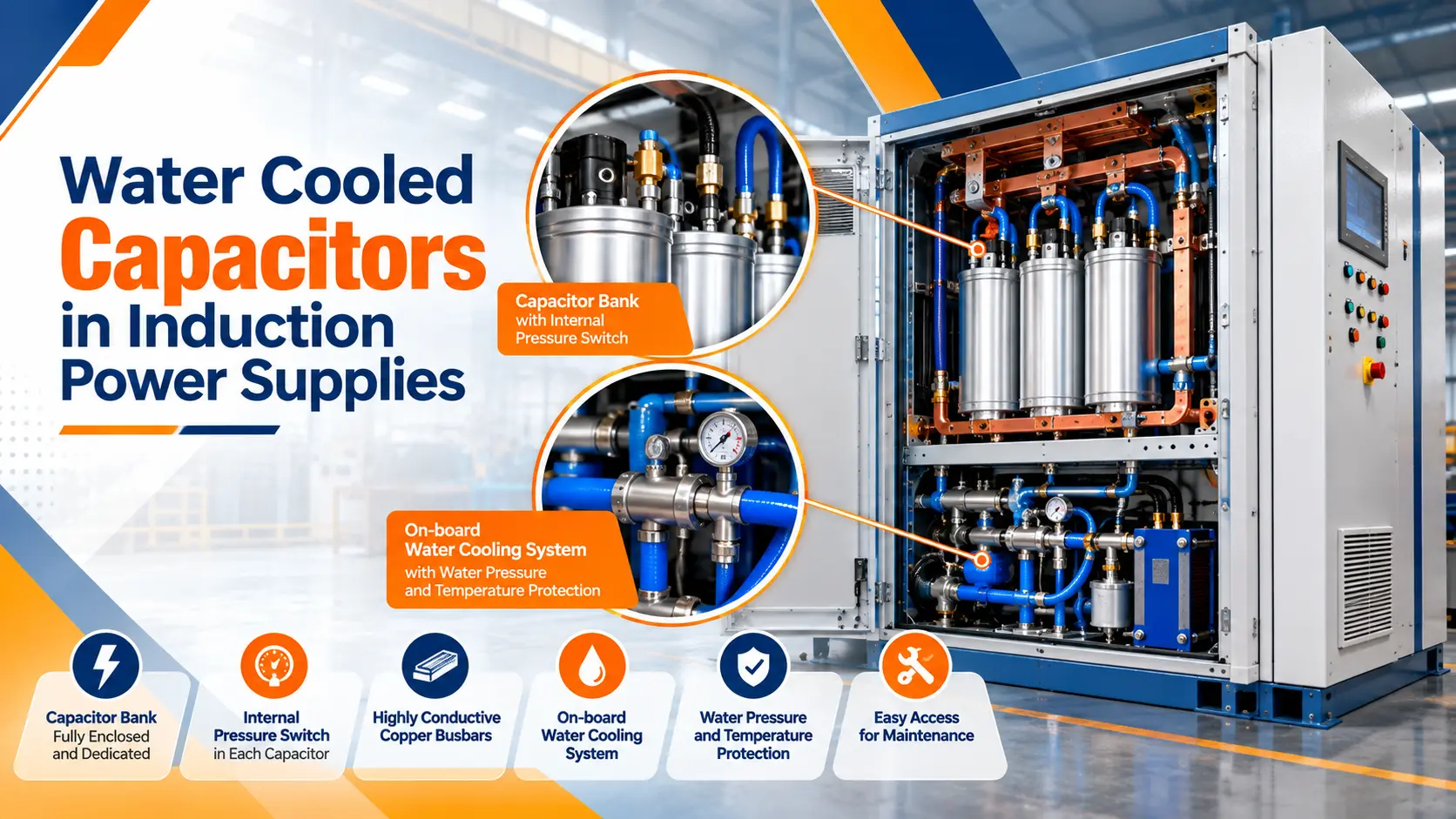 Understanding Capacitors and Cooling in Induction Power Systems